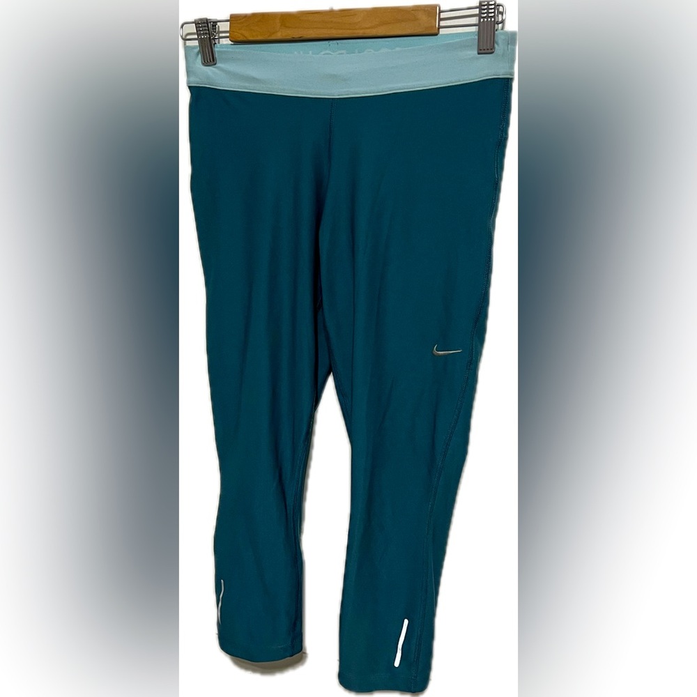 Nike Women’s Dri-Fit Turquoise Blue Workout Leggings/Pants Size M